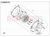 CFMOTO 2016 SSV ZFORCE 800 (CF800) FAN ASSY - E18
