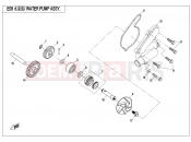 CFMOTO 2017 SSV ZFORCE 800 (CF800) WATER PUMP ASSY. - E08