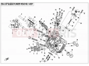 CFMOTO 2015 SSV ZFORCE 800 (CF800US-A) CYLINDER HEAD NO.1 ASSY - E02-2