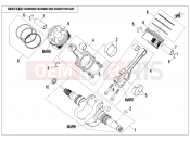 CFMOTO 2021 SSV ZFORCE 800 (CF800US-A) CRANKSHAFT @^ CONNECTING ROD @^ PISTON ASSY. - E04-V1