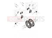 TRIUMPH DAYTONA 660cc - CM3407 > Front Brake Caliper & Discs