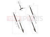 TRIUMPH TRIDENT 660cc CN4040 > Front Forks & Lower Yoke Assy