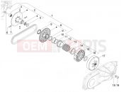 Driven pulley - Piaggio MP3 310 Sport E5+ (EU) 2026