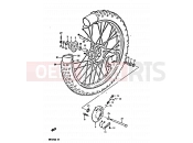 SUZUKI DR125S E (1984) 41 - FRONT WHEEL