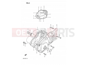 SUZUKI DR125S H (1987) 4 - CRANKCASE COVER