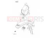 SUZUKI DR125S J (1988) 39 - HEADLAMP COVER - FRONT FENDER (MODEL H E15,E18,E24,MODEL J E15)