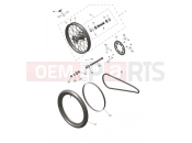 Rear Wheel - Triumph TF250-E 2025