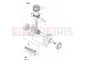 5 - CRANKSHAFT - Suzuki DR200 G (1986)