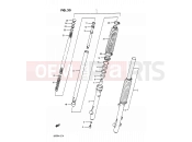 33 - FRONT FORK - Suzuki DR200 H (1987)