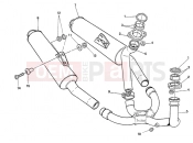 DUCATI 1991 Supersport 900 SS EXHAUST SYSTEM SUPERLIGHT » EXHAUST SYSTEM