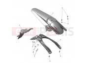 Rear Mudguard - Triumph TF250-E 2025