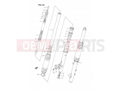 SUZUKI DR350S M (1991) (E02) 33 - FRONT DAMPER