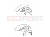 SUZUKI DR400S X (1999) 59 - FRONT FENDER (E15, E17, E26)