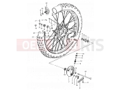 SUZUKI DR500S E (1984) 54 - FRONT WHEEL