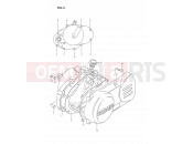 SUZUKI DS80 H (1987) (E24) 3 - CRANKCASE COVER