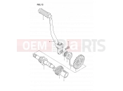SUZUKI DS80 K (1989) (E03) 12 - KICK STARTER