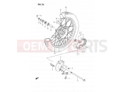 SUZUKI DS80 K (1989) (E03) 25 - FRONT WHEEL