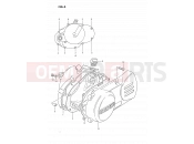 SUZUKI DS80 M (1991) (E03) 3 - CRANKCASE COVER
