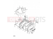 SUZUKI GP125U C (1978) 4 - CRANKCASE COVER