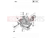 3 - CYLINDER HEAD - Suzuki GS450L D (1983)