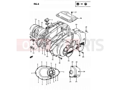 8 - CRANKCASE COVER (MODEL D) - Suzuki GS450L D (1983)