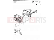 37 - REAR COMBINATION LAMP - Suzuki GS450L D (1983)
