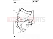 87 - COWLING (GS450SZ E06, E24, E34, E39) - Suzuki GS450L D (1983)