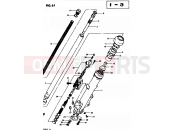 61 - FRONT LEFT DAMPER - Suzuki GS450L D (1983)