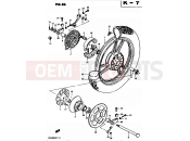 86 - REAR WHEEL (MODEL D) - Suzuki GS450L D (1983)