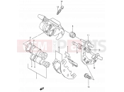 SUZUKI GS500E M (1991) (E28) 45 - FRONT CALIPER (MODEL K/L/M/N/P/R/S)