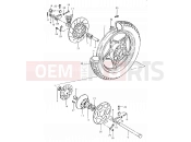 60 - REAR WHEEL - Suzuki GS550L T (1996)