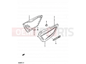 SUZUKI GS650GT X (1999) 56 - FRAME COVER (MODEL X)