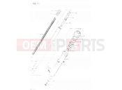43 - FRONT FORK RIGHT DAMPER - Suzuki GSX400E E (1984)