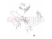 SUZUKI LS650P K2 (2002) Savage (E03,E28,E33) 12 - MUFFLER