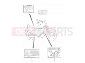 SUZUKI LS650P K2 (2002) Savage (E03,E28,E33) 38 - WARNING LABEL