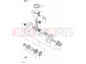 SUZUKI PE175 E (1984) 4 - CRANKSHAFT