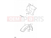 SUZUKI PE400 X (1999) 36 - FRONT FENDER