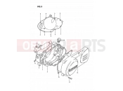 5 - CRANKCASE COVER (E43) - Suzuki PV50 D (1983)