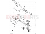 27 - FOOTREST - Suzuki RG125A / RG125B J (1988) Gamma