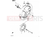 SUZUKI RG125UC G (1986) Gamma 41 - FRONT WHEEL