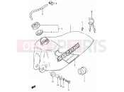 SUZUKI RM500 E (1984) 20 - FUEL TANK (MODEL E)
