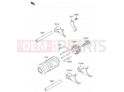 SUZUKI RM65 K4 (2004) (E19) 8 - GEAR CHANGE DRUM/SHIFT FORK