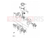4 - CRANKSHAFT - Suzuki RM80H D (1983)