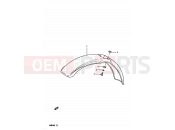 28 - FRONT FENDER - Suzuki RM80H D (1983)