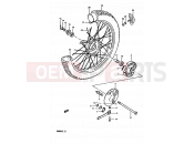 29 - FRONT WHEEL - Suzuki RM80H D (1983)