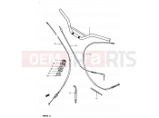 SUZUKI RM80H E (1984) 30 - HANDLEBAR - CONTROL CABLE