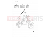 SUZUKI RM80 H (1987) (E01) 39 - LABEL