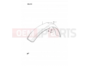SUZUKI RM80 L (1990) (E24) 23 - FRONT FENDER