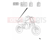 43 - LABEL - Suzuki RM80 N (1992) (E03,E28,E33)