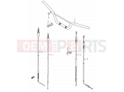 SUZUKI RM80 P (1993) (E03,E28,E33) 27 - HANDLEBAR - CONTROL CABLE